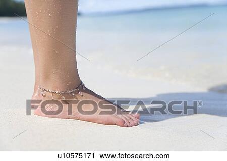 Woman standing on beach, Saipan, USA View Large Photo Image Stock Image - Woman standing on beach, Saipan, USA . Fotosearch