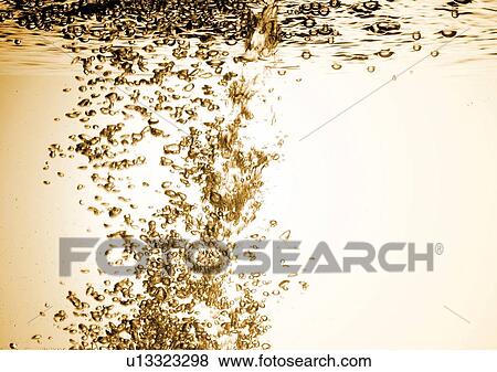 Stock Photo - bubbles, close-up, droplets. Fotosearch