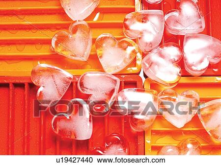 Stock Image - close-up, condensation, cubes. Fotosearch
