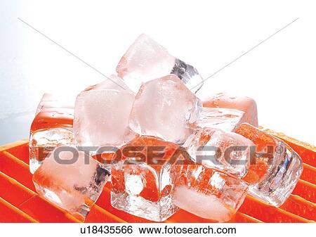 Stock Photograph - close-up, condensation, cubes. Fotosearch