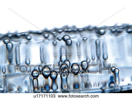 Stock Image - close-up, droplets, drops. Fotosearch