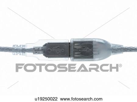 Stock Image - USB connector, One Object. Fotosearch
