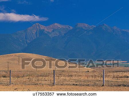 Stock Photo - Blue Sky, Day, Environment, Fence, Field. Fotosearch