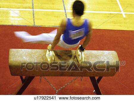 Stock Image - balancing, game, athlete. Fotosearch