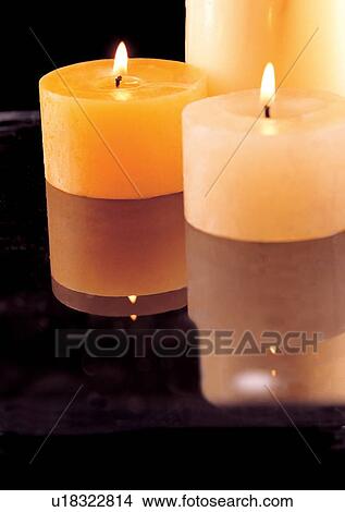 Black, Burning, Candle, Candlelight View Large Photo Image Picture - Black, Burning, Candle, Candlelight. Fotosearch