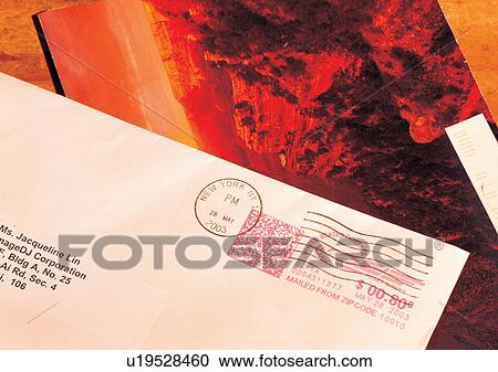 Stock Image - Envelope, Indoor, Letterpress. Fotosearch