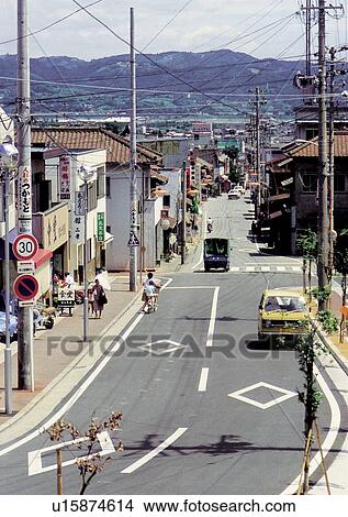 Picture - Building Exterior, Car, Clouds, Cross Walk, Cycling. Fotosearch