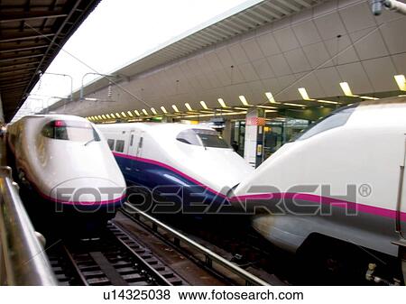 Bullet Train, Commuters, Day, Engine, Font View, High Speed Train View Large Photo Image Stock Photo - Bullet Train, Commuters, Day, Engine, Font View, High Speed Train. Fotosearch