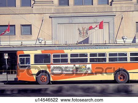Stock Image - Outdoor, Day, Bus. Fotosearch