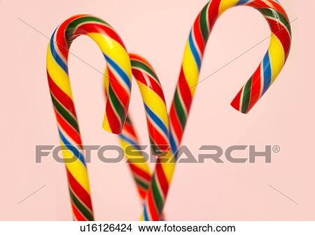 Picture - Christmas Décor, Celebrations, Décor, Candy, Candy Cane, Christmas, Christmas Decoration. Fotosearch