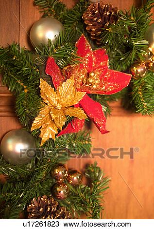 Stock Image - Christmas Décor, Celebrations, Décor, Christmas, Christmas Decoration, Christmas Ornament, Christmas Tree. Fotosearch