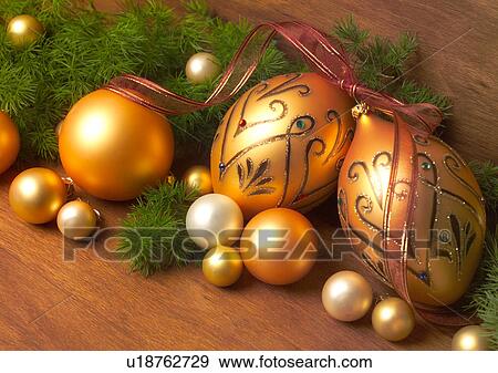 Stock Photo - Christmas Décor, Celebrations, Décor, Christmas, Christmas Decoration, Christmas Ornament, Close-Up. Fotosearch