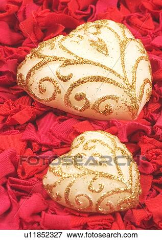 Stock Photo - Love Tokens, Close-Up, Cookie, Decoration, Design. Fotosearch