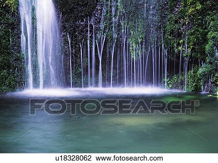 Stock Image - Nature's Beauty, Day, Falling, Flowing, Flowing Water. Fotosearch