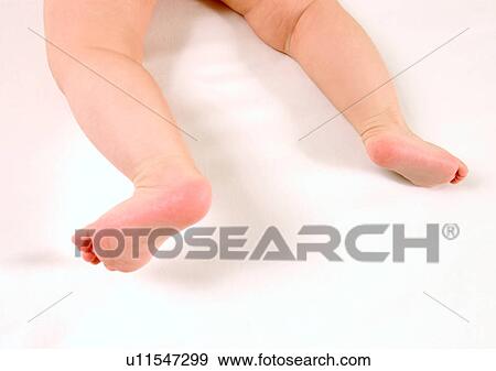 Stock Photo - Barefoot, Human Finger, Close-Up, About Babies. Fotosearch