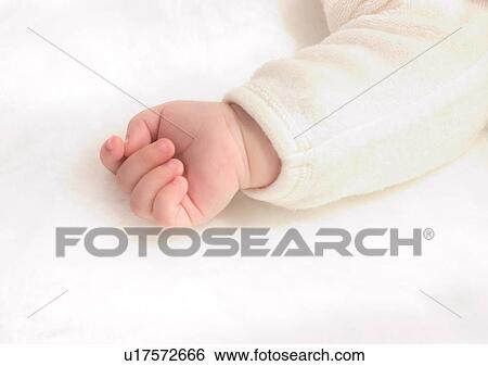 Stock Photograph - Close-Up, Human Finger, Fist, About Babies. Fotosearch