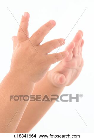 Picture - Close-Up, Human Hand, Human Finger, Gesturing, About Babies. Fotosearch