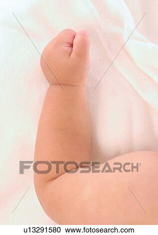 Stock Image - Close-Up, Indoor, Human Hand, Human Finger, About Babies. Fotosearch