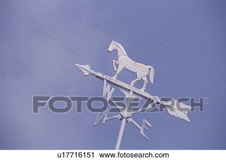Stock Image - A Weathercock And The Sky. Fotosearch