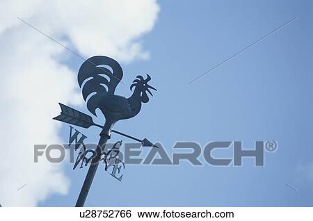 A Weathercock And The Sky View Large Photo Image Stock Photograph - A Weathercock And The Sky. Fotosearch