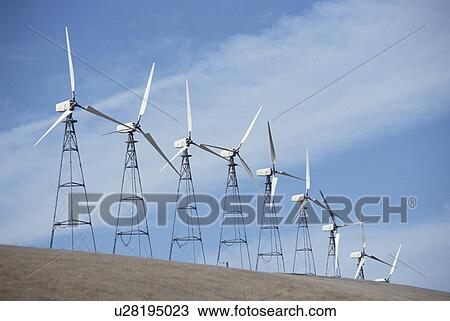 Stock Image - A Windmill And The Sky. Fotosearch