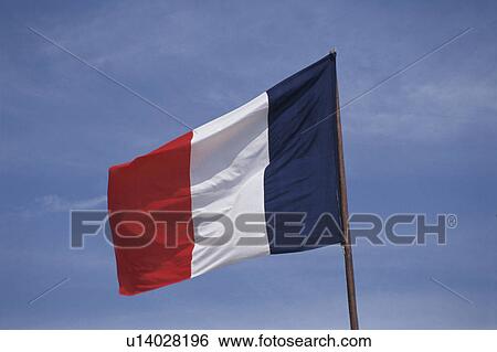 The France National Flag And The Sky View Large Photo Image Stock Photograph - The France National Flag And The Sky. Fotosearch