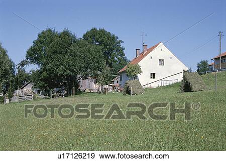 Farmhouse View Large Photo Image Stock Photo - Farmhouse. Fotosearch