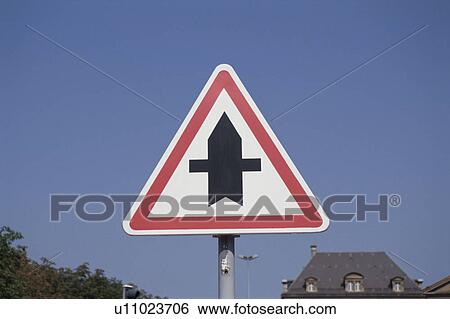 Stock Photograph - A Sign And The Sky. Fotosearch