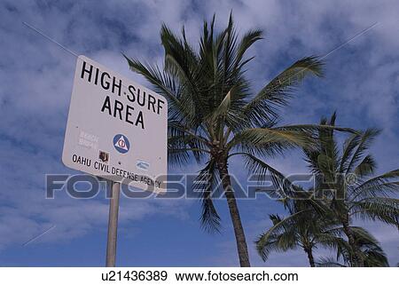 Stock Photo - The Sky, A Sign, And Trees. Fotosearch