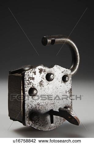 Unlocked Metal Padlock View Large Photo Image Stock Image - Unlocked Metal Padlock. Fotosearch