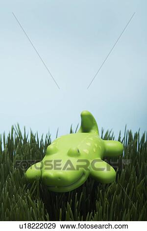 Stock Photo - Plastic Toy Crocodile. Fotosearch