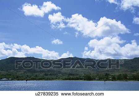 A Blue Sky And An Island View Large Photo Image Stock Photography - A Blue Sky And An Island. Fotosearch
