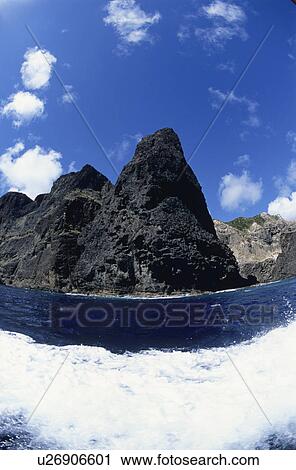 Stock Image - The Sea And An Island. Fotosearch