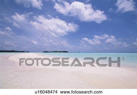 Picture - A Sandbar And A Beach. Fotosearch