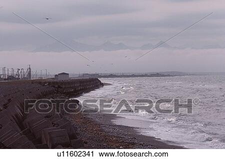 Clouds Above Coastline View Large Photo Image Stock Image - Clouds Above Coastline. Fotosearch