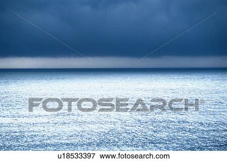 Low Clouds Above Ocean View Large Photo Image Stock Photo - Low Clouds Above Ocean. Fotosearch