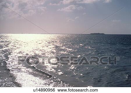 Ocean With Island View Large Photo Image Stock Photograph - Ocean With Island. Fotosearch