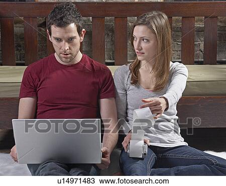 Worried Couple Managing Finance View Large Photo Image Stock Image - Worried Couple Managing Finance. Fotosearch