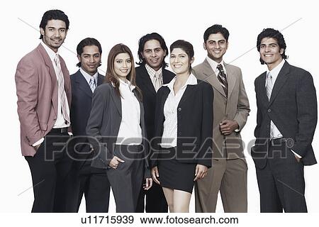 Group of business executives smiling View Large Photo Image Stock Photo - Group of business executives smiling. Fotosearch
