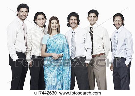 Stock Image - Portrait of a group of business executives. Fotosearch