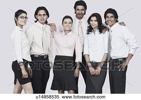 Portrait of a group of business executives smiling View Large Photo Image Stock Photography - Portrait of a group of business executives smiling. Fotosearch