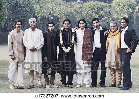 Stock Photo - Portrait of a group of people standing. Fotosearch