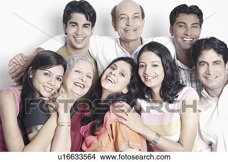 Picture - Portrait of a family. Fotosearch