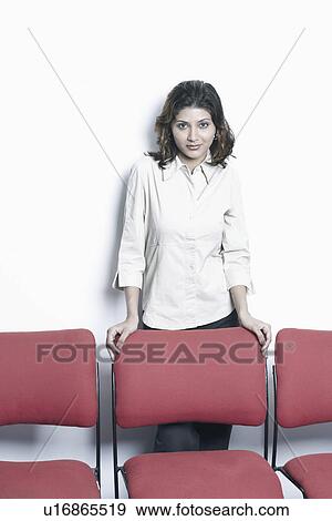 Stock Photo - Portrait of a young woman. Fotosearch