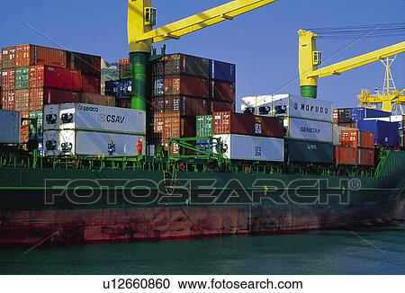 Derrick, Blue, Sky, Harbour, Harbor, Port, Seaport View Large Photo Image Stock Image - Derrick, Blue, Sky, Harbour, Harbor, Port, Seaport. Fotosearch