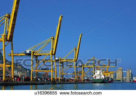 Transport, Derrick, Blue, Sky, Harbour, Harbor, Port View Large Photo Image Stock Photography - Transport, Derrick, Blue, Sky, Harbour, Harbor, Port. Fotosearch