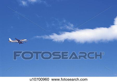 Stock Image - Transport, Transportation, Air, Air transport, Plane, Airplane, Aeroplane. Fotosearch