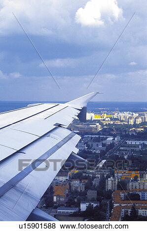Stock Photo - Transport, Transportation, Air, Air transport, Plane, Aeroplane, Airplane. Fotosearch