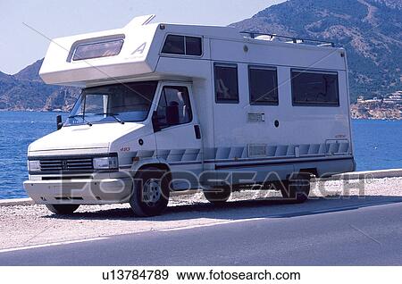 Transport, Transportation, Road, Road transport, Driving, Traveling, Camper View Large Photo Image Stock Photo - Transport, Transportation, Road, Road transport, Driving, Traveling, Camper. Fotosearch