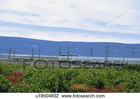 Stock Image - Transport, Transportation, Train, Trains, Coach, Coaches, Carriage. Fotosearch
